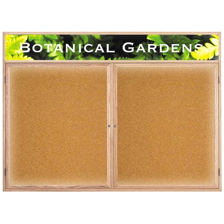 United Visual Products Open Faced Traditional Rounded Corkboard UV641ARC-BLACK-COBACC